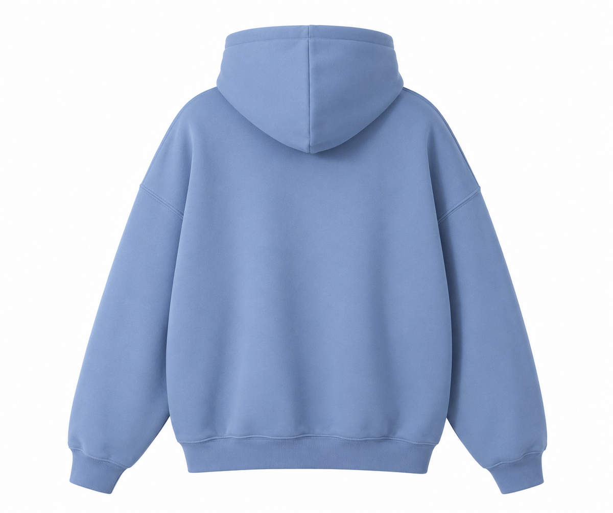 Arvello Cloud Blue Oversized Hoodie