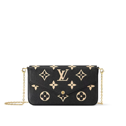Felicie Pouch Black Beige