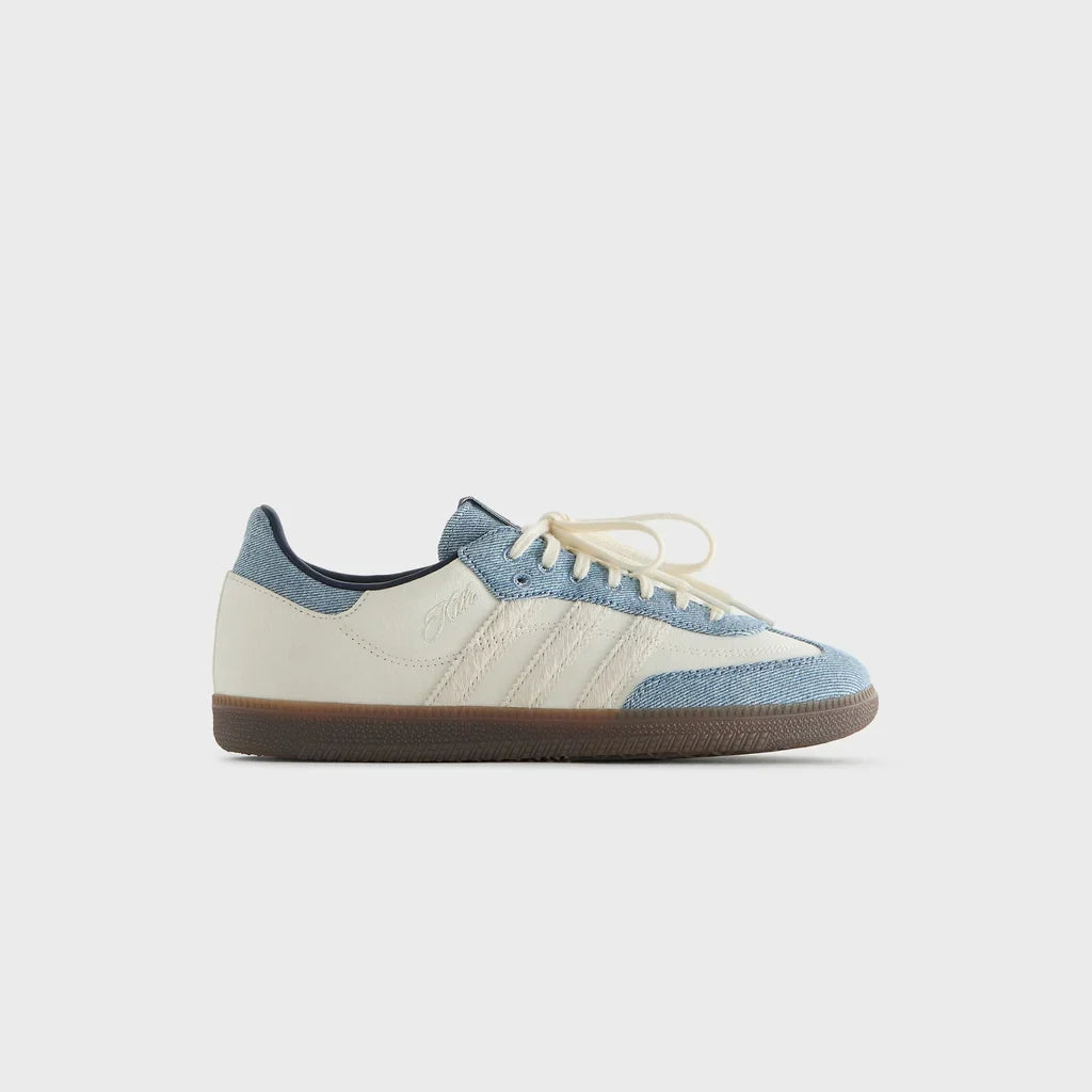 Samba "Denim" – Cream White & Light Blue