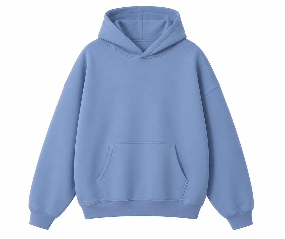 Arvello Cloud Blue Oversized Hoodie