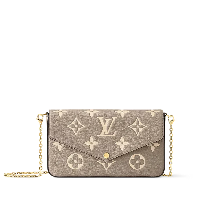 Felicie Pouch Monogram Cream
