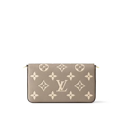 Felicie Pouch Monogram Cream