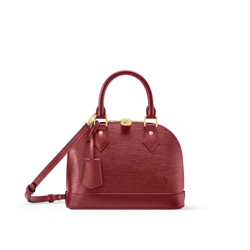 Alma BB Red Monogram Print