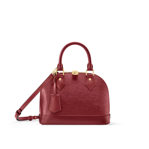 Alma BB Red Monogram Print