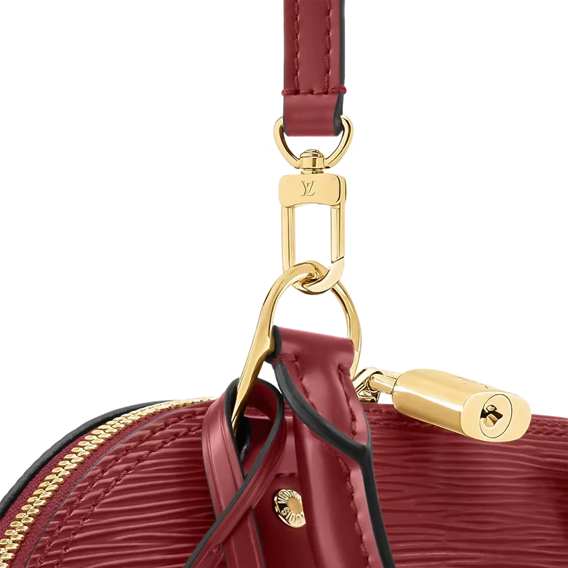 Alma BB Red Monogram Print