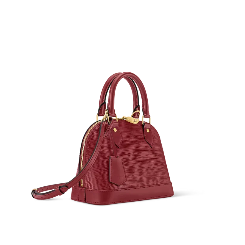 Alma BB Red Monogram Print