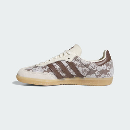 Samba OG Shoes – Cream White & Brown Floral