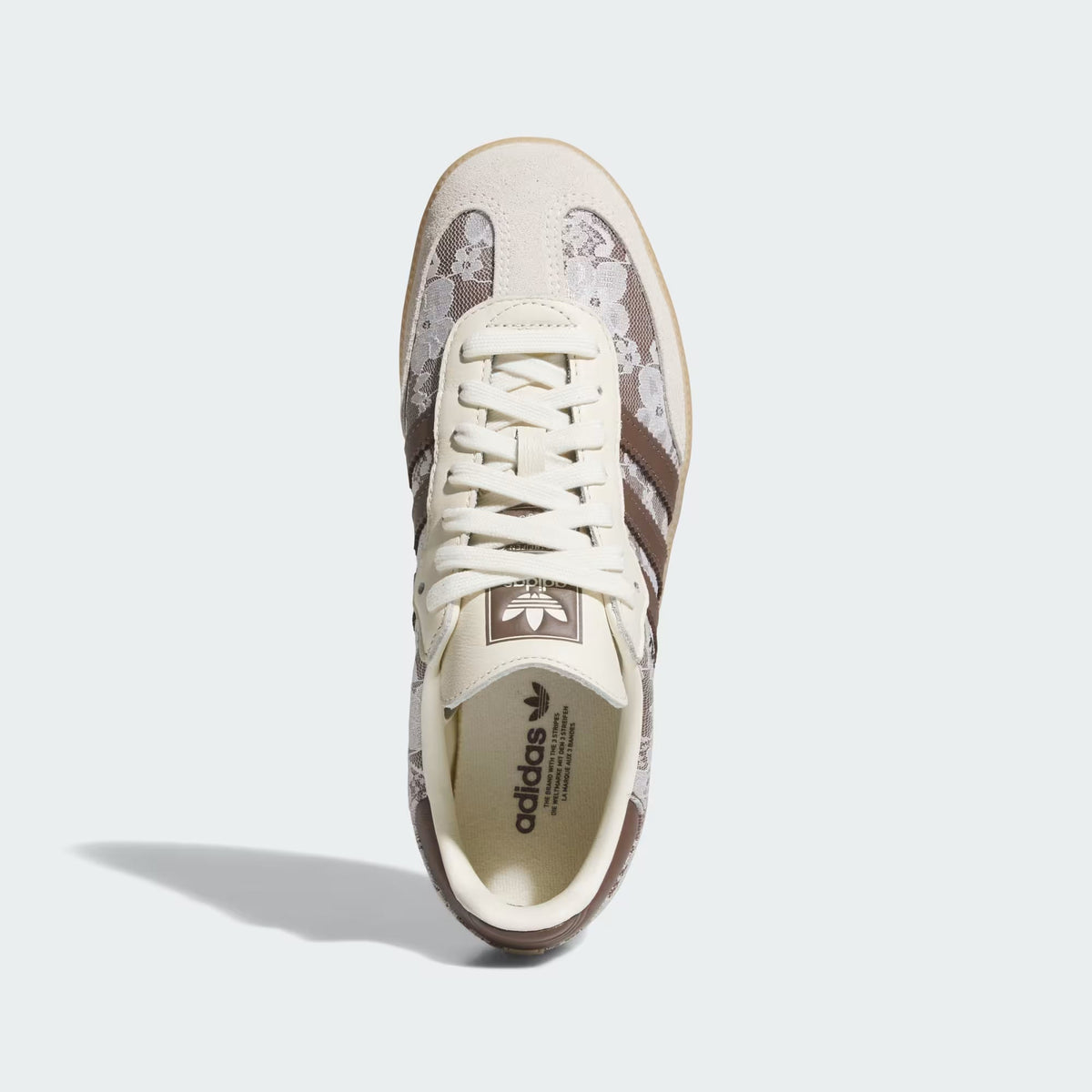 Samba OG Shoes – Cream White & Brown Floral