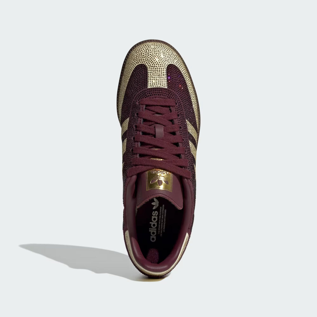 Samba OG Rhinestone Rainbow – Burgundy & Gold