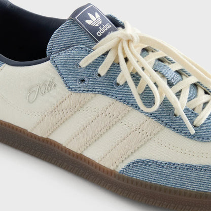 Samba "Denim" – Cream White & Light Blue