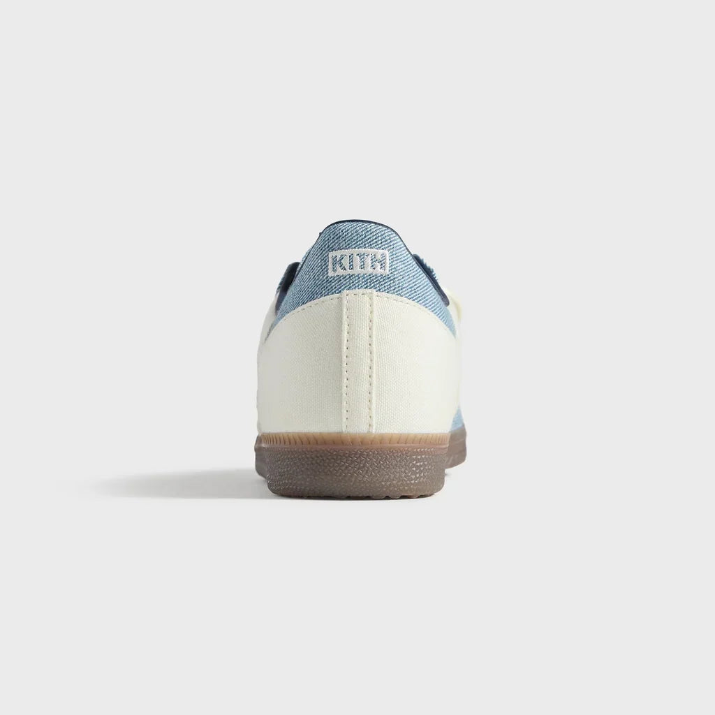 Samba "Denim" – Cream White & Light Blue