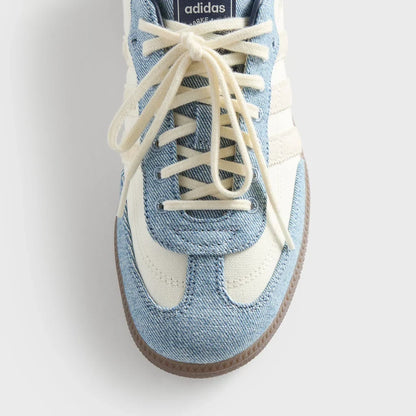 Samba "Denim" – Cream White & Light Blue