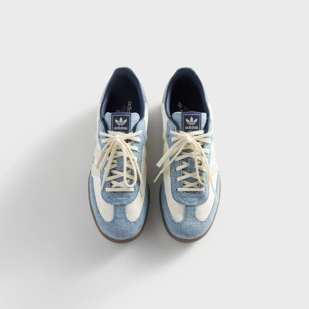 Samba "Denim" – Cream White & Light Blue