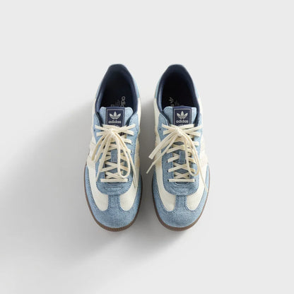 Samba "Denim" – Cream White & Light Blue