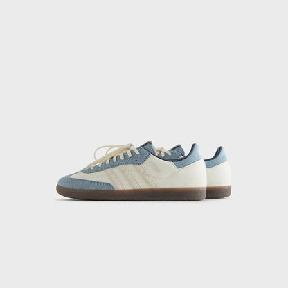 Samba "Denim" – Cream White & Light Blue