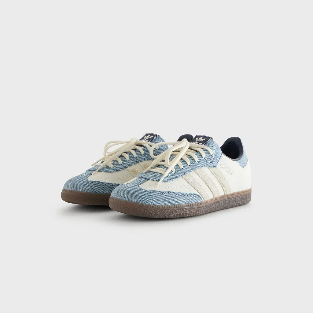 Samba "Denim" – Cream White & Light Blue