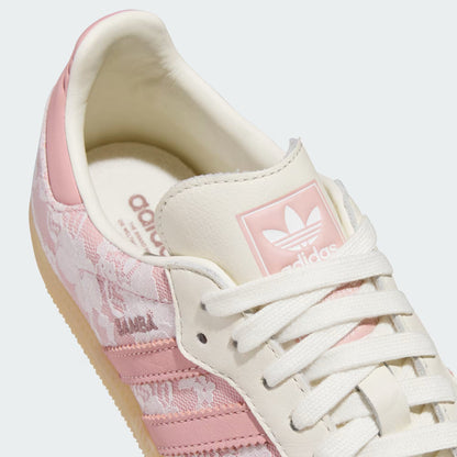 Samba OG Shoes – White & Pink Floral