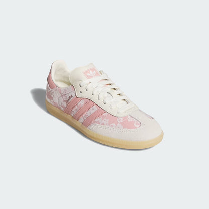 Samba OG Shoes – White & Pink Floral