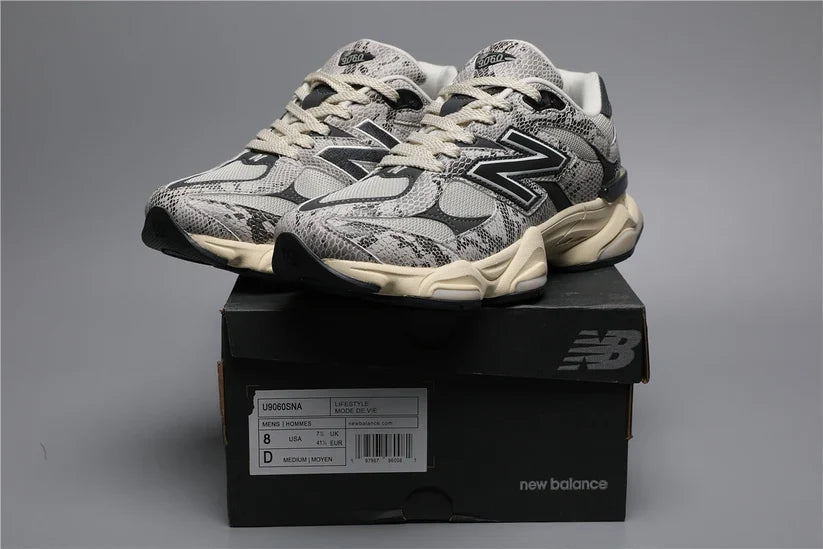 NB 9060 Black Gray Snake Pattern SNA