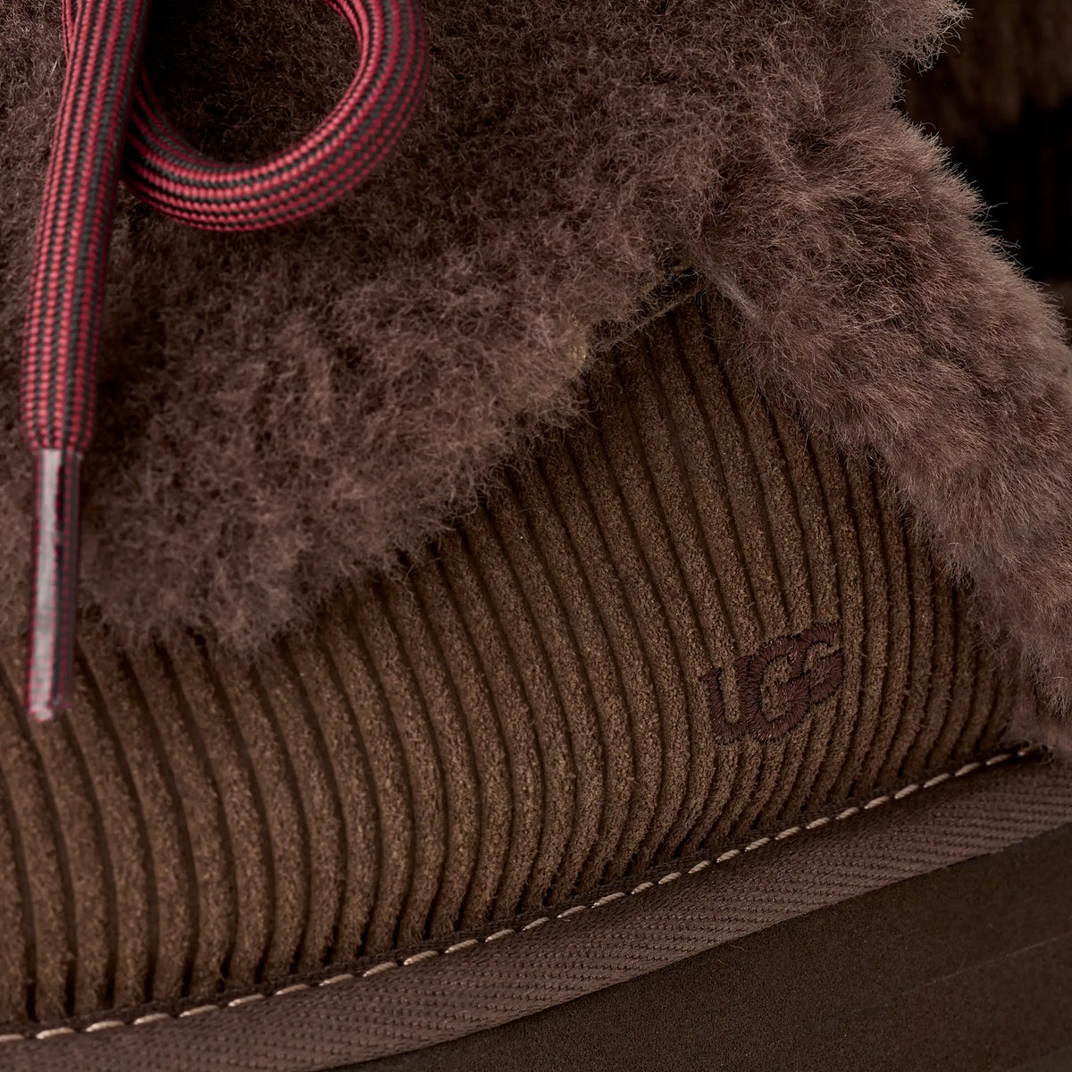 Disquette Heritage Platform Slippers – Dark Brown